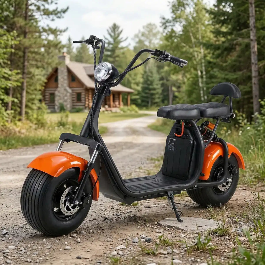 Sähköskootteri 1000W – 25 km/h, 60V 12Ah, jopa 40 km, FAT-renkaat