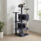 Kissan kiipeily-/raapimapuu 139 cm, Harmaa