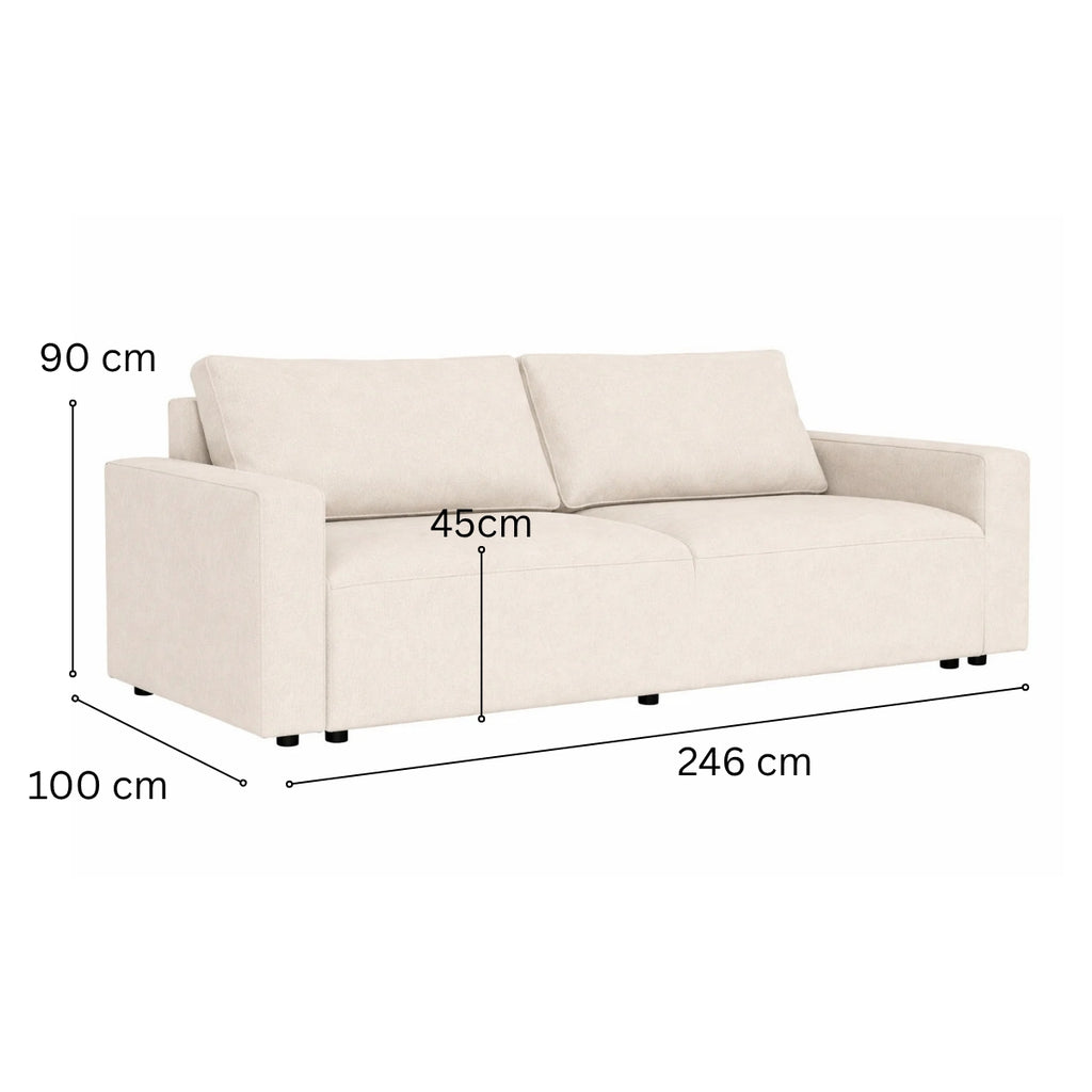 Ventoux bäddsoffa beige