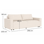 Ventoux bäddsoffa beige