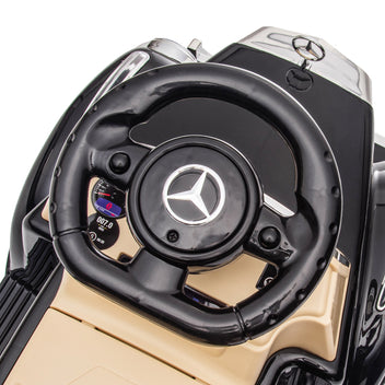 Lasten potkuauto Mercedes-Benz 300 S, säilytystila istuimen alla, 18–48 kk, musta