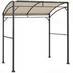 Grillikatos paloa hidastavalla katolla ja välinekoukuilla, 2,15 x 1,5 m, beige/musta