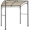 Grillikatos paloa hidastavalla katolla ja välinekoukuilla, 2,15 x 1,5 m, beige/musta