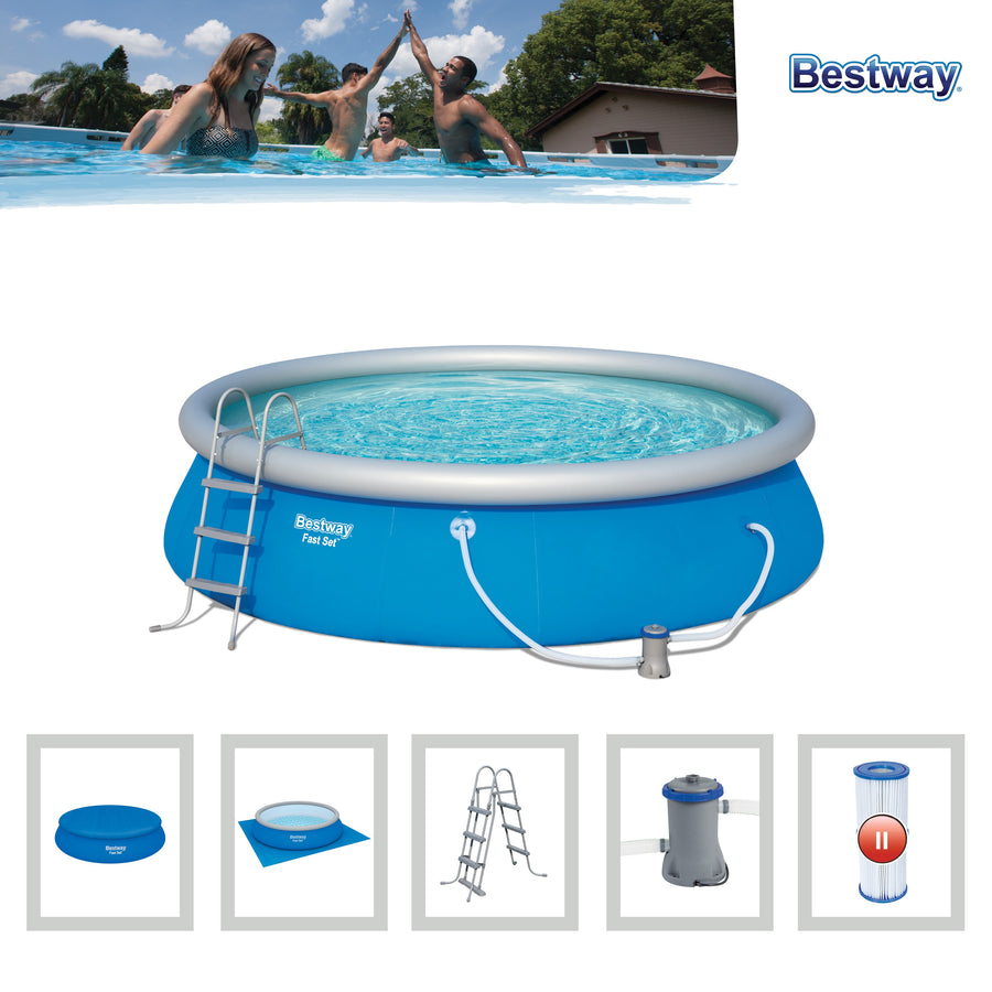 Bestway Fast Set Swimming Pool 457x107cm, 12362L