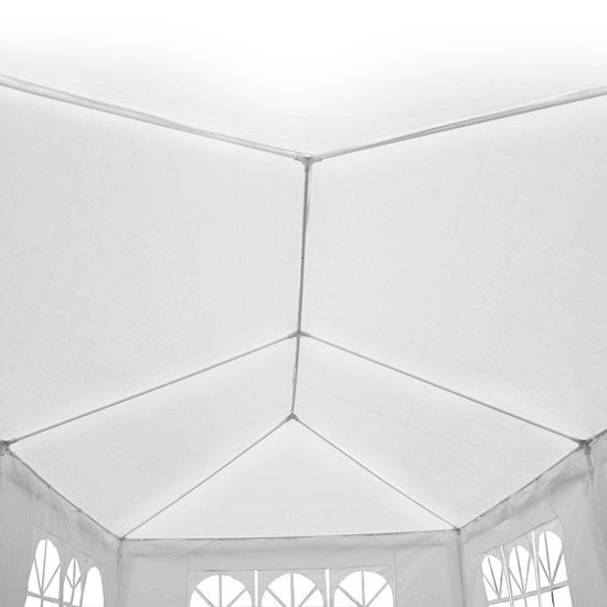 POHJOLA GARDEN Juhlateltta / Paviljonki irrotettavilla sivuilla 3x6m PE, Valkoinen