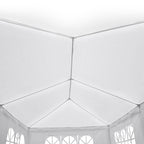 POHJOLA GARDEN Juhlateltta / Paviljonki irrotettavilla sivuilla 3x6m PE, Valkoinen