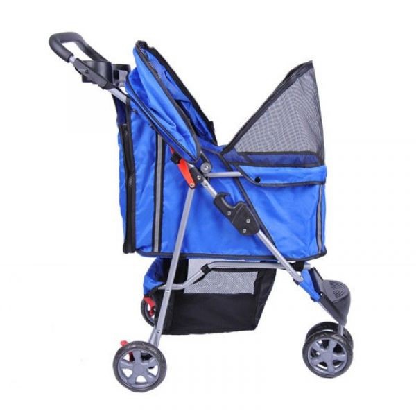 Lemmikkikuljetusvaunut kissoille ja koirille (Sininen)