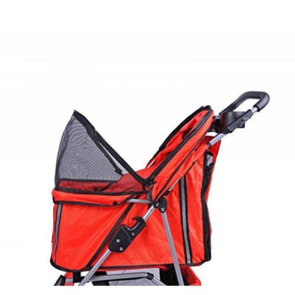 Lemmikkikuljetusvaunut kissoille ja koirille (Punainen)