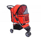 Lemmikkikuljetusvaunut kissoille ja koirille (Punainen)