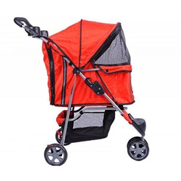 Lemmikkikuljetusvaunut kissoille ja koirille (Punainen)