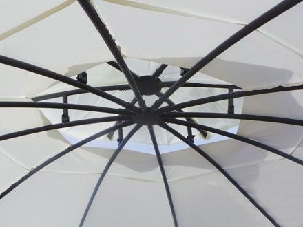 Lavo LED pyöreä paviljonki Ø350cm Harmaa