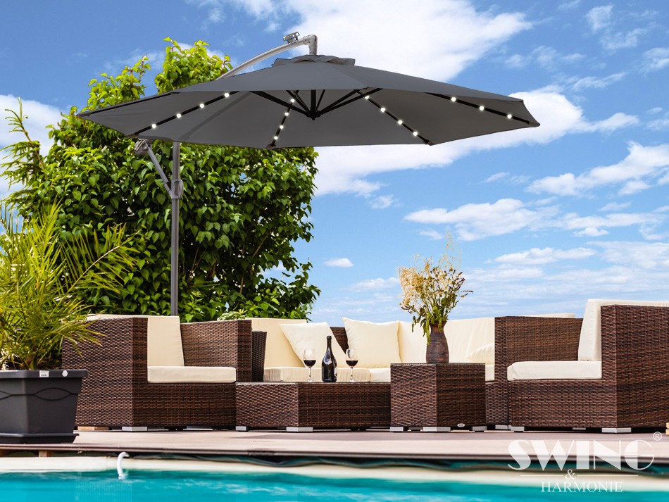 LED Aurinkovarjo Ø 300cm