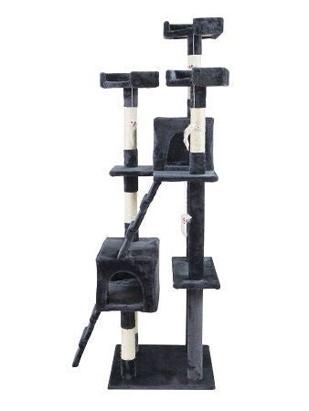 POHJOLAN LEMMIKKITARVIKE Kissan kiipeily-/raapimispuu 170 cm, Tumman Harmaa