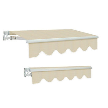aluminiummarkis 4,5 x 3 (krämfärgad)