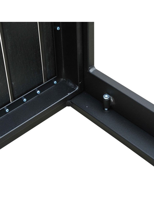 alumiininen puutarhapöytä (musta)