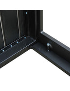 alumiininen puutarhapöytä (musta)