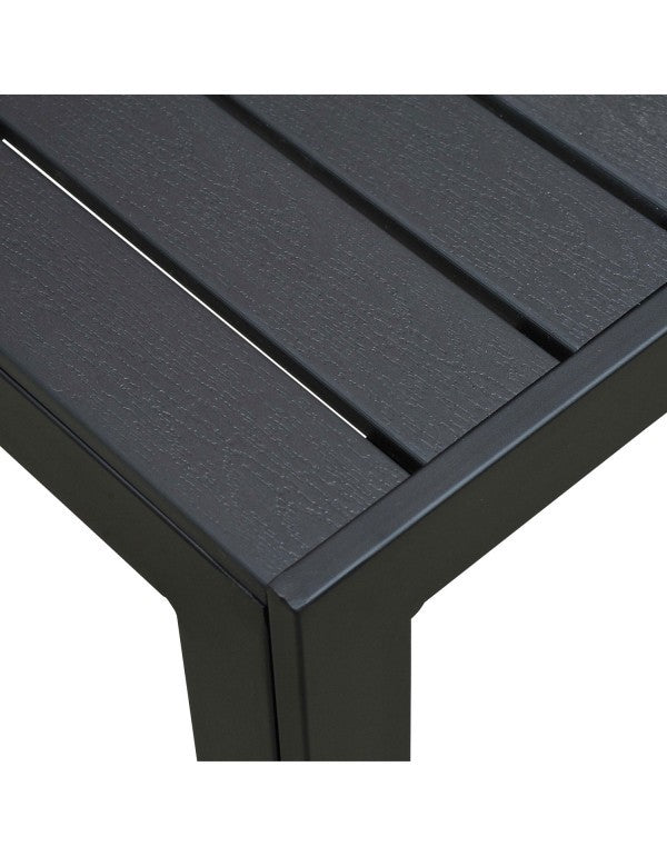 alumiininen puutarhapöytä (musta)