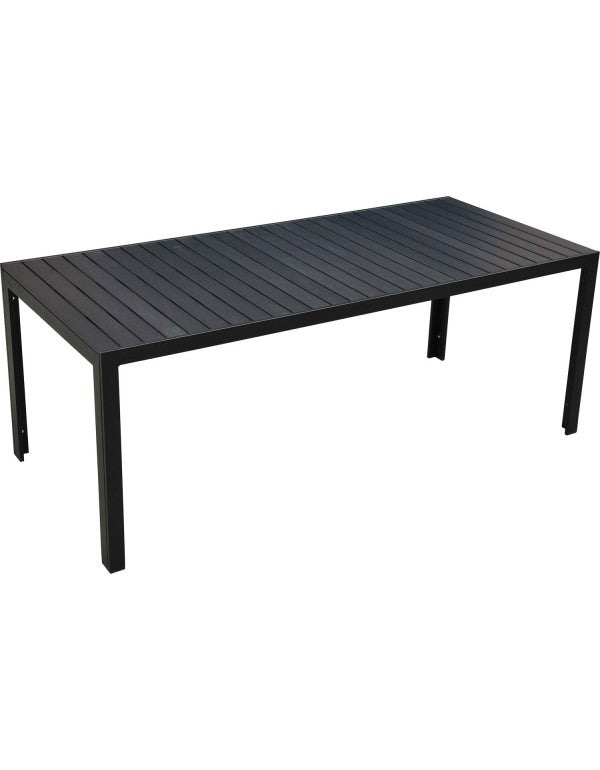 alumiininen puutarhapöytä (musta)