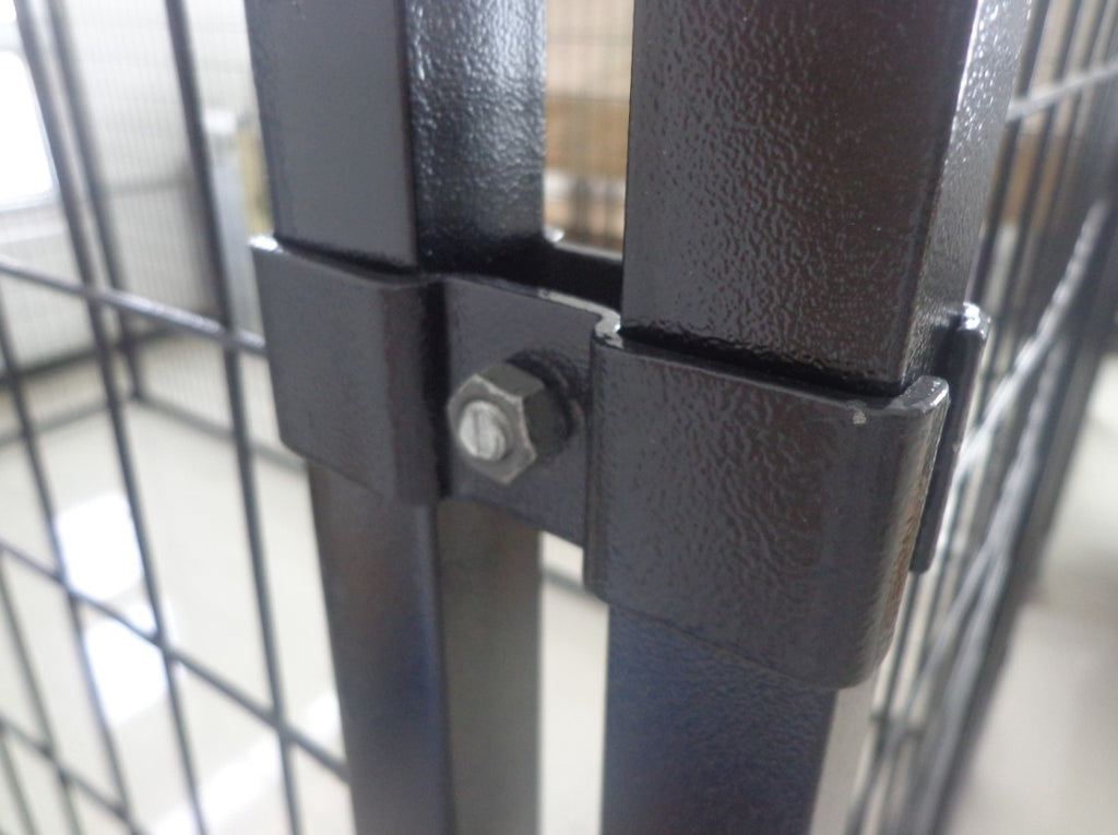 POHJOLAN LEMMIKKITARVIKE Koiratarha / Koira-Aitaus Elementti 4,5 x 4,5 x 1,82m / 20m2 Musta