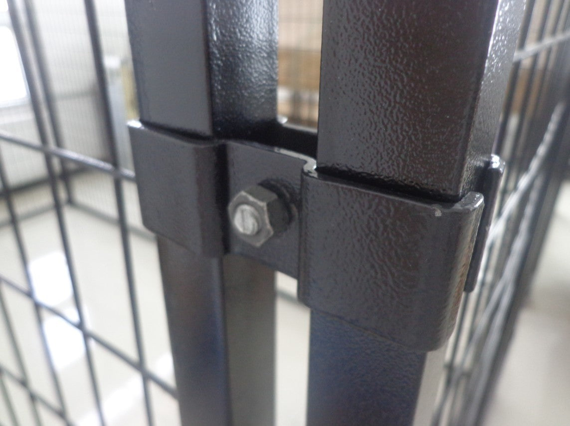 POHJOLAN LEMMIKKITARVIKE Koiratarha / Koira-Aitaus Elementti 4,5 x 4,5 x 1,82m / 20m2 Musta