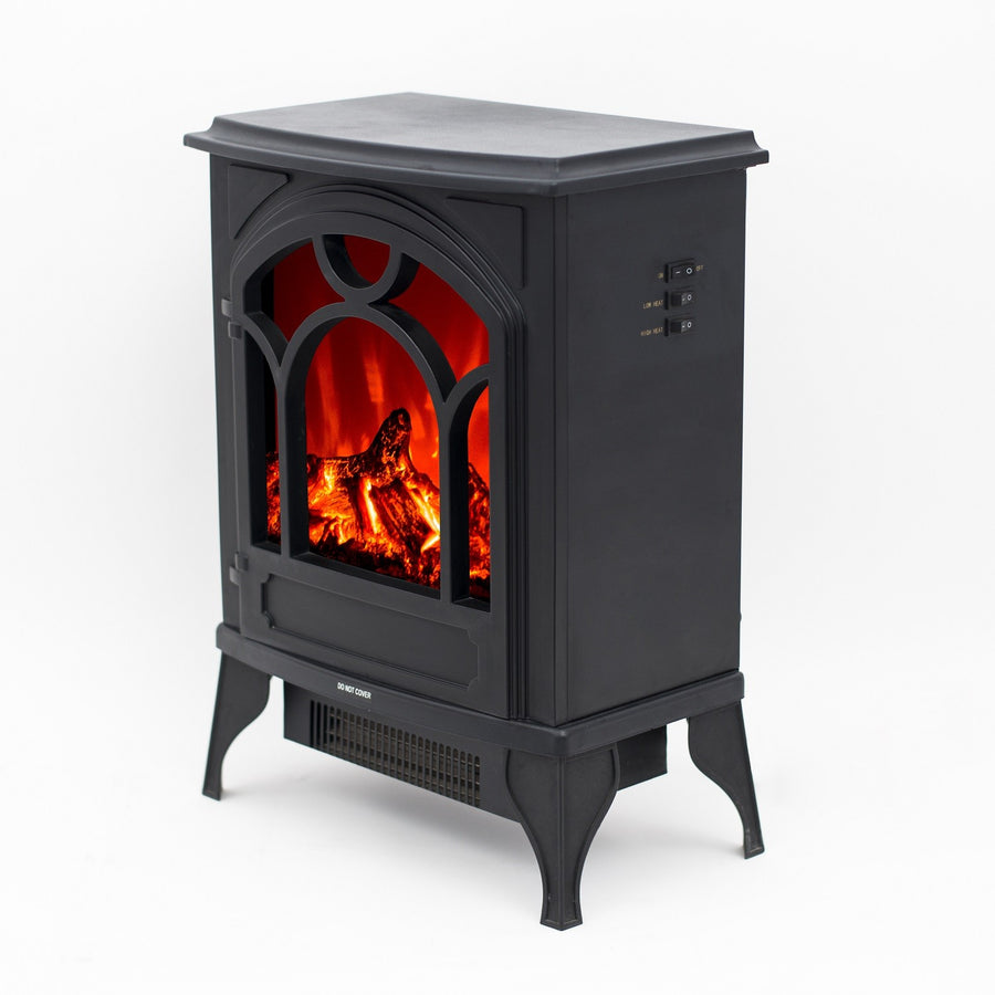 Elkamin Hehku 2A 1750/1950W – flammeffekt, överhettningsskydd, svart