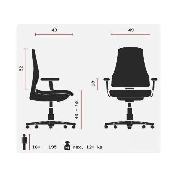 PONTERA Toimistotuoli