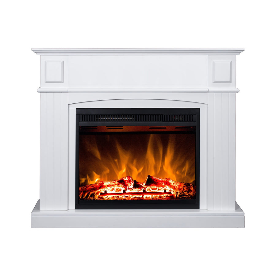 Elkamin Firenze 750/1500W – MDF-ram, fjärrkontroll, vit