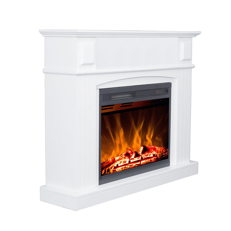 Elkamin Firenze 750/1500W – MDF-ram, fjärrkontroll, vit