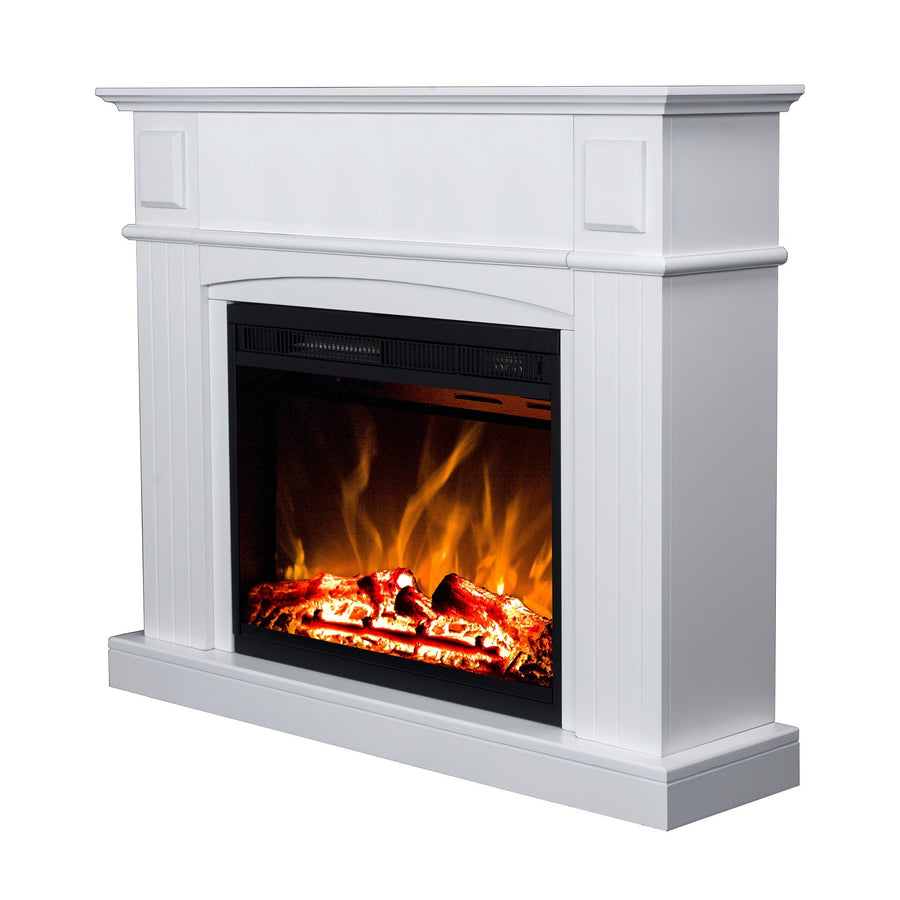 Elkamin Firenze 750/1500W – MDF-ram, fjärrkontroll, vit