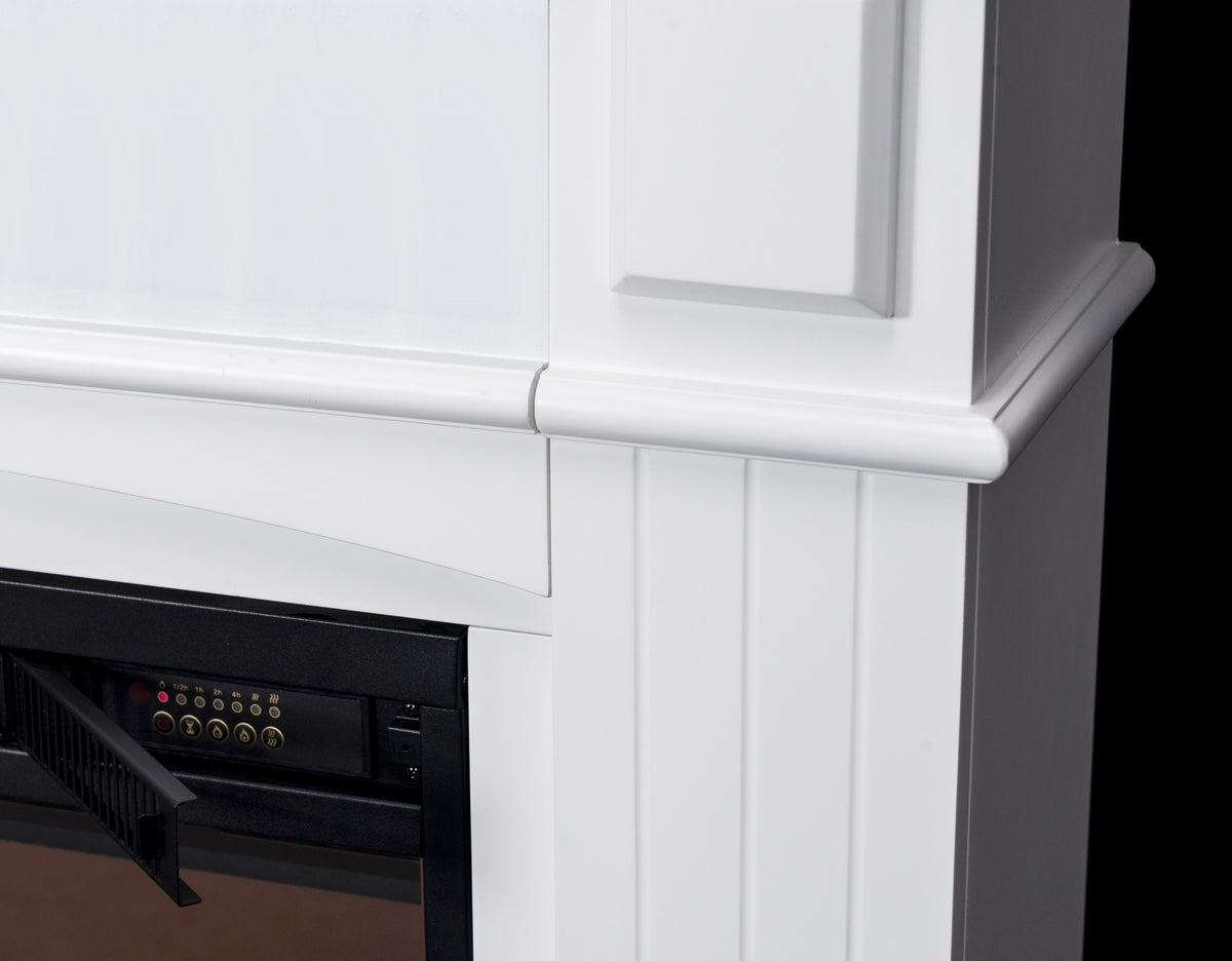 Elkamin Firenze 750/1500W – MDF-ram, fjärrkontroll, vit