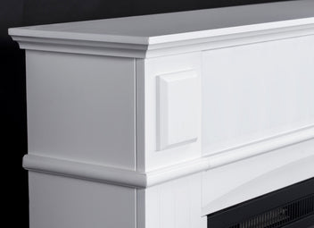 Elkamin Firenze 750/1500W – MDF-ram, fjärrkontroll, vit