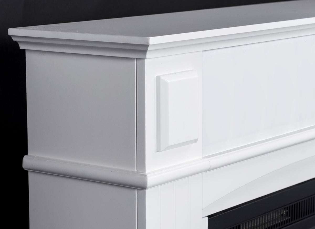 Elkamin Firenze 750/1500W – MDF-ram, fjärrkontroll, vit