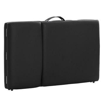 Massagebänk 195 x 70 cm, svart – 3 zoner, ca 215 kg, träram