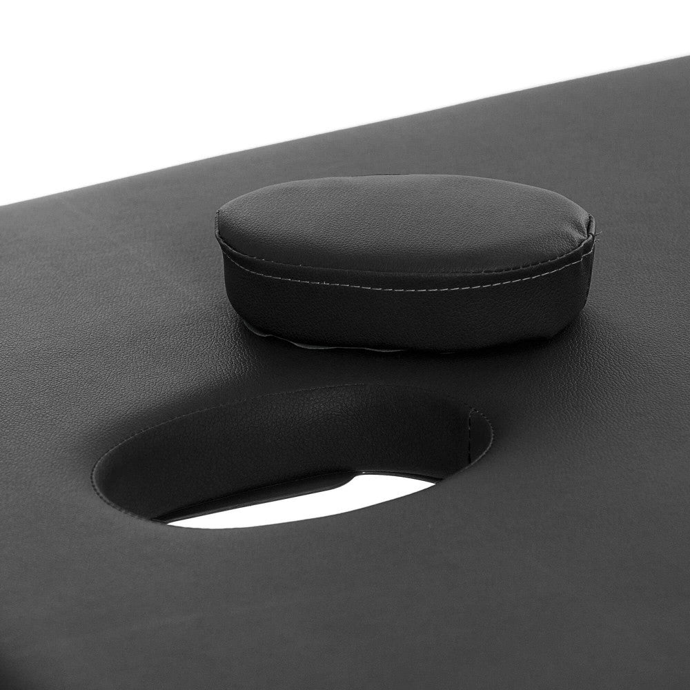 POHJOLAN URHEILUTARVIKE Taitettava Matkahierontapöytä 3V Puinen, 195x70cm, Musta