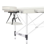POHJOLAN URHEILUTARVIKE Taitettava Hierontapöytä Premium Alu 3V, 195x70cm, Valkoinen