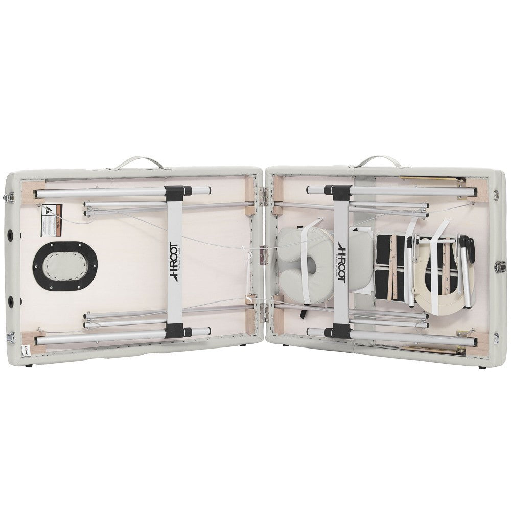 POHJOLAN URHEILUTARVIKE Taitettava Hierontapöytä Premium Alu 3V, 195x70cm, Valkoinen