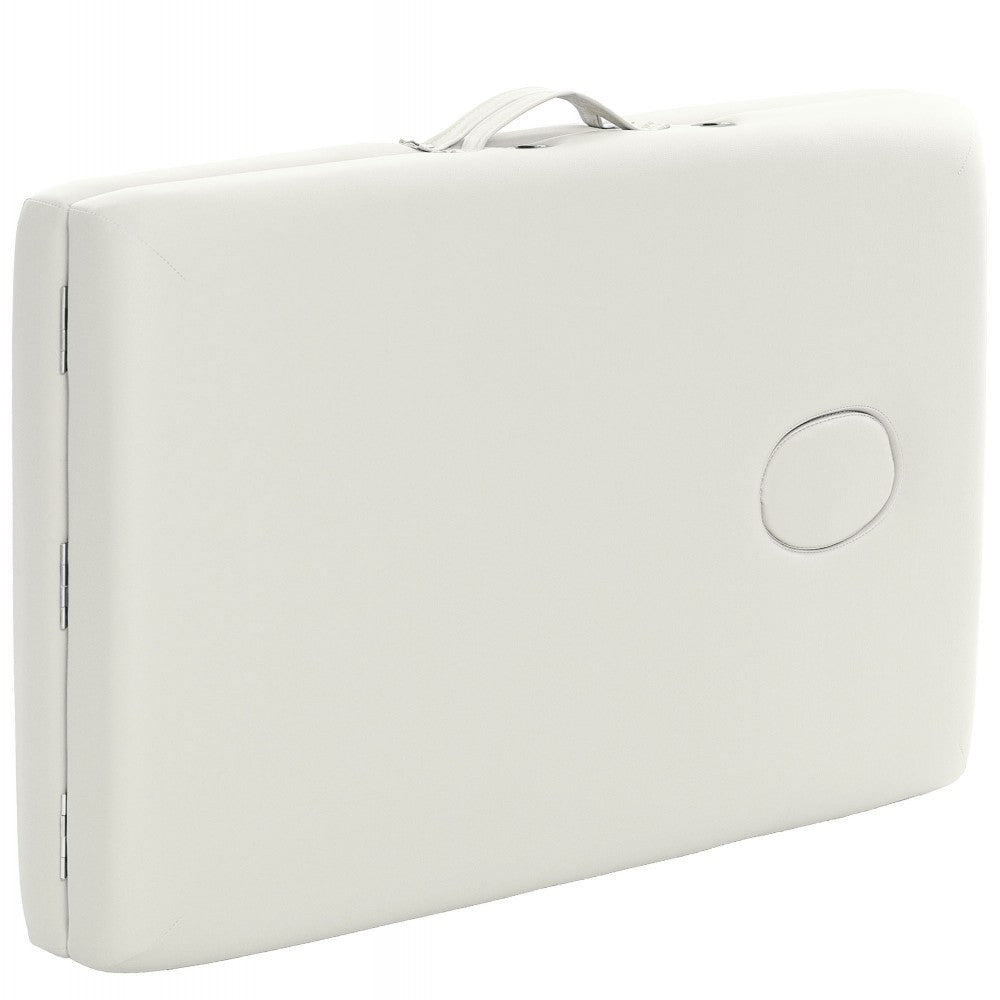 POHJOLAN URHEILUTARVIKE Taitettava Hierontapöytä Premium Alu 3V, 195x70cm, Valkoinen