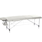 POHJOLAN URHEILUTARVIKE Taitettava Hierontapöytä Premium Alu 3V, 195x70cm, Valkoinen