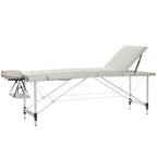 POHJOLAN URHEILUTARVIKE Taitettava Hierontapöytä Premium Alu 3V, 195x70cm, Valkoinen