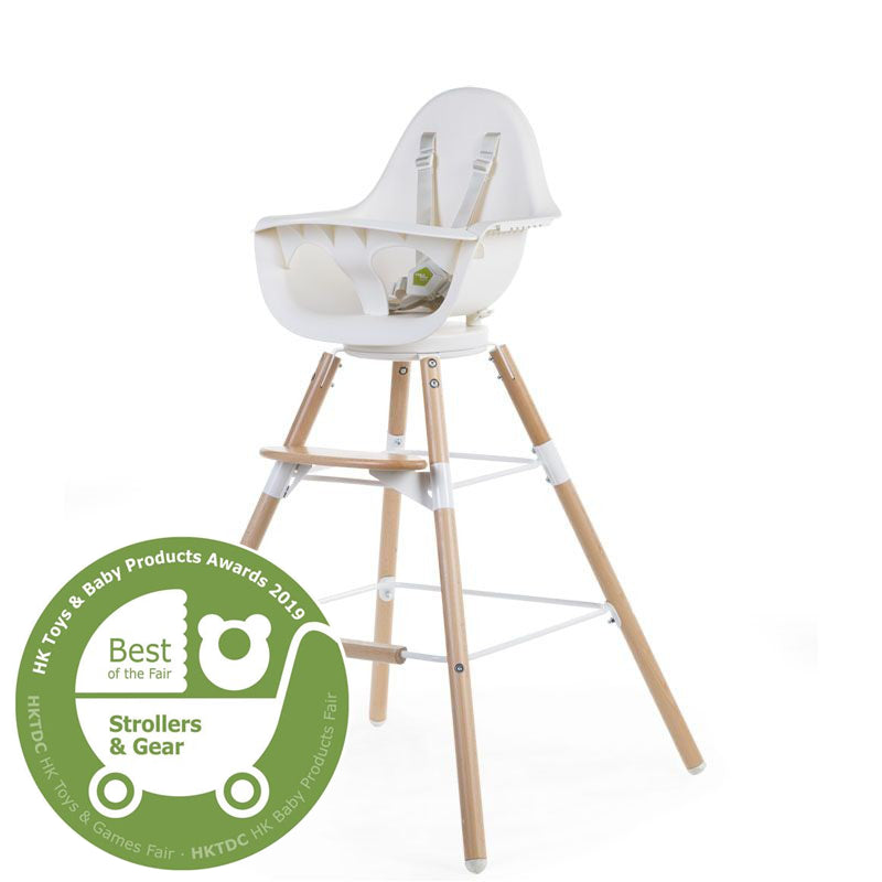 Evolu ONE.80° Syöttötuoli Valkoinen