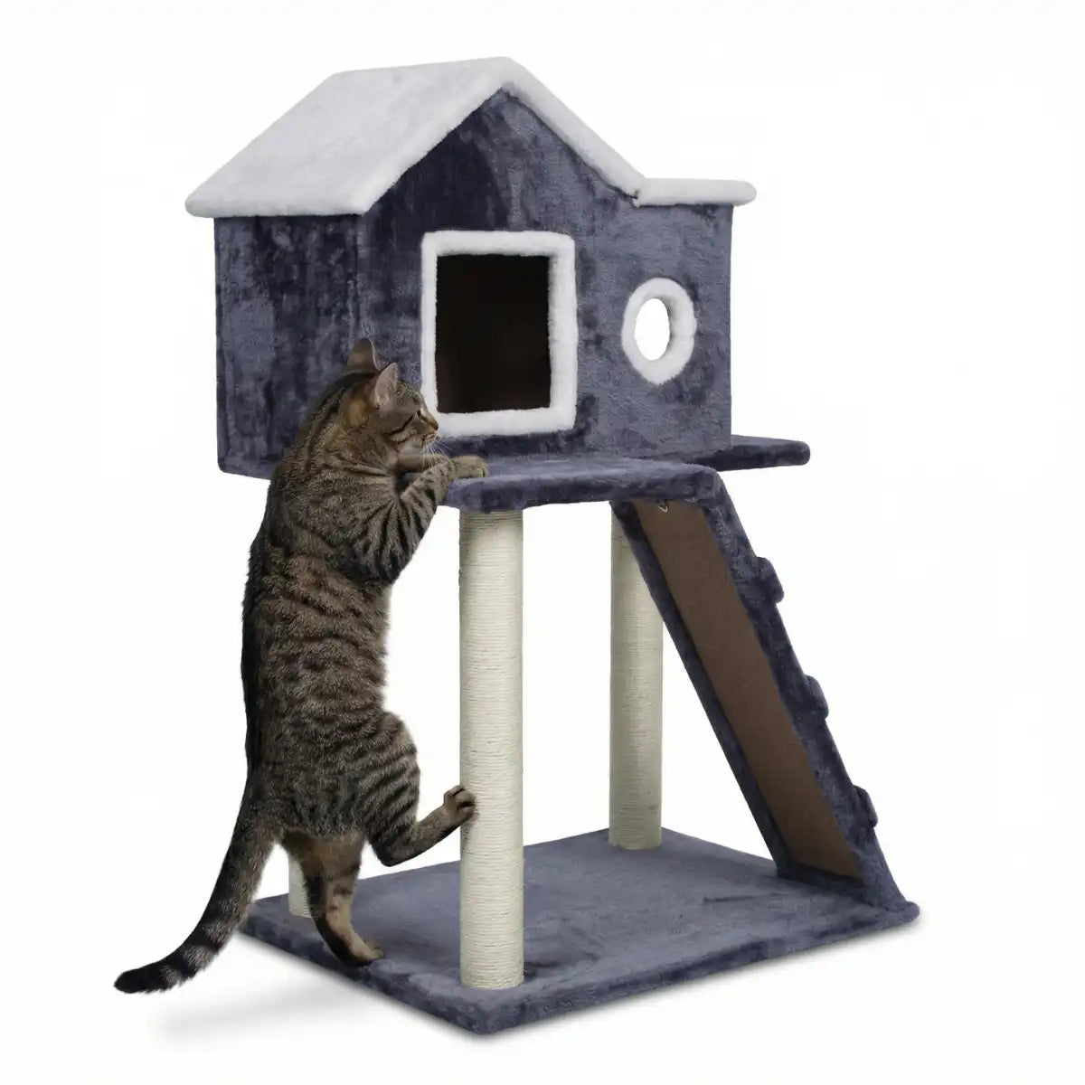 Pohjola Lemmikkitarvike Kissan raapimispuu 90 Harmaa