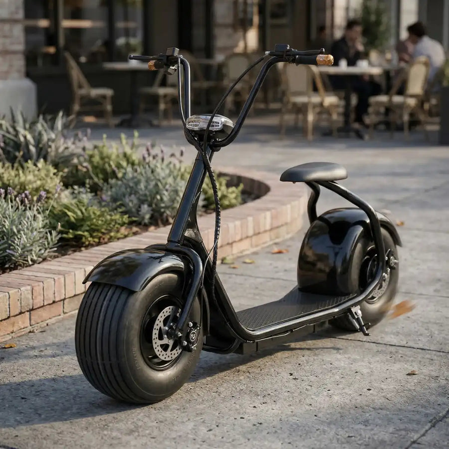 Sähköskootteri 1000W 25 km/h – 60V20Ah litiumakku, FAT-renkaat, toimintasäde 50–60 km