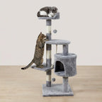 Pohjolan Lemmikkitarvike Kissan raapimis-/kiipeilypuu 112 cm, vaalean harmaa