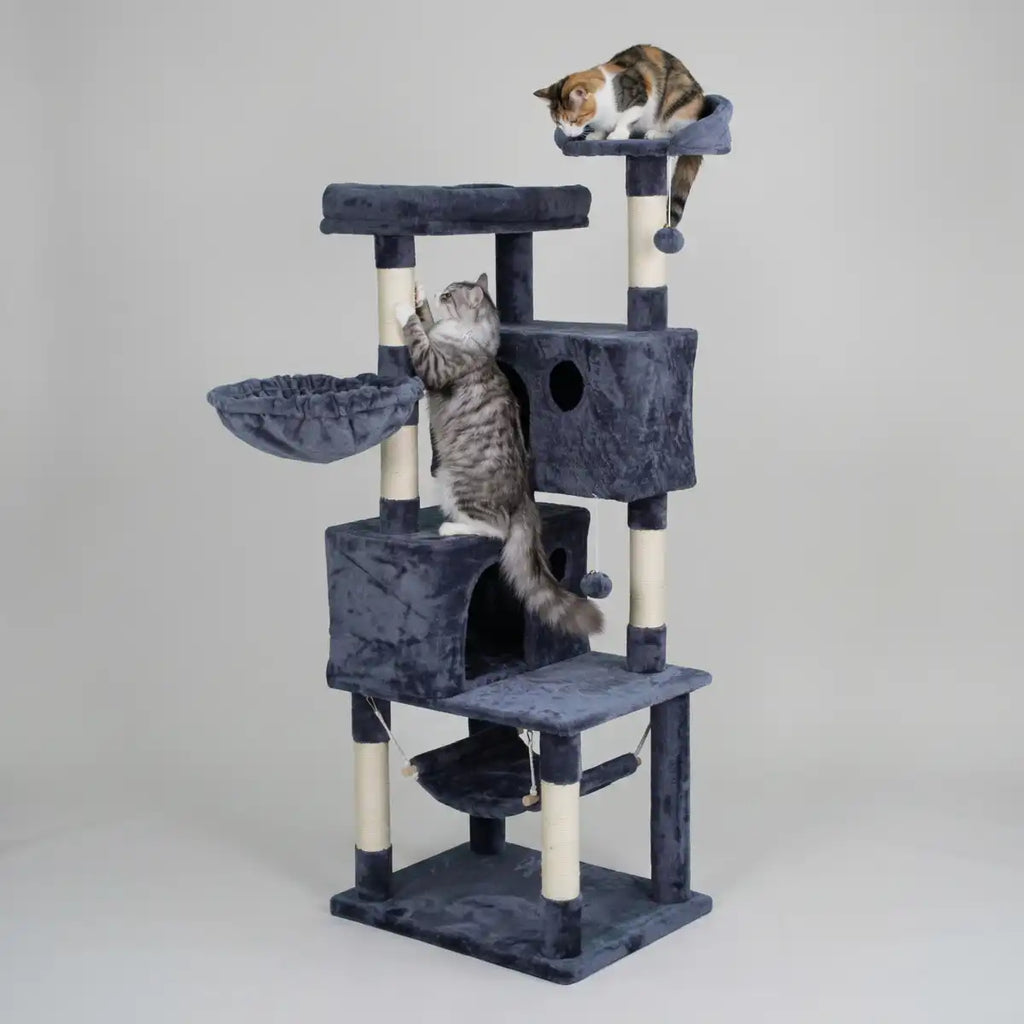 Pohjolan Lemmikkitarvike Kissan raapimispuu 163cm Harmaa