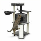 Pohjolan Lemmikkitarvike Kissan kiipeily-/raapimispuu 106 cm, Vaalean Harmaa