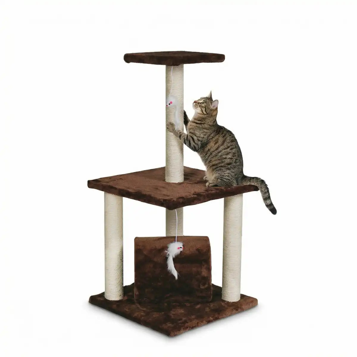 NordDjur Kattklätter-/klösstång 83 cm, brun