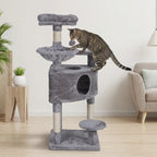 Pohjolan Lemmikkitarvike Kissan kiipeily-/raapimispuu 117cm, Vaalean Harmaa