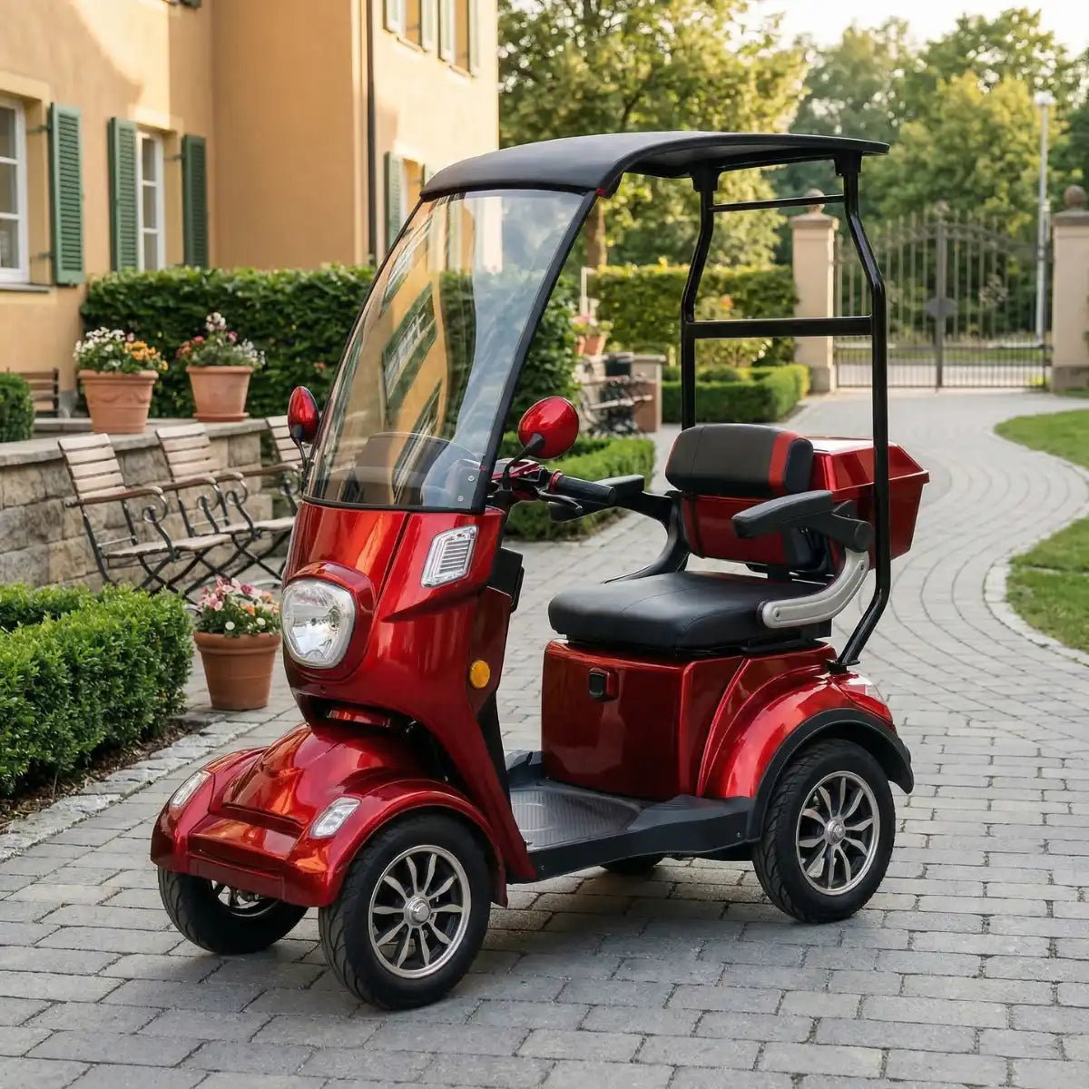 Senioriskootteri 800W – 48V20Ah litiumakku, 25 km/h, toimintasäde 40–70 km