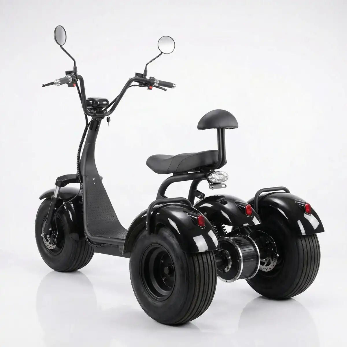 Pohjola Motors Sähköskootteri Trike 60V20AH Tehoakulla Musta