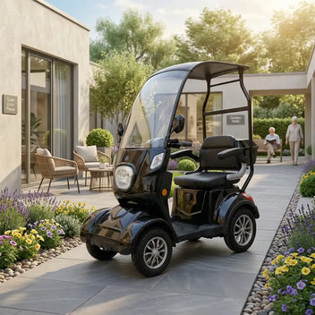 Senioriskootteri 800W – 48V20Ah litiumakku, 25 km/h, toimintasäde 40–70 km